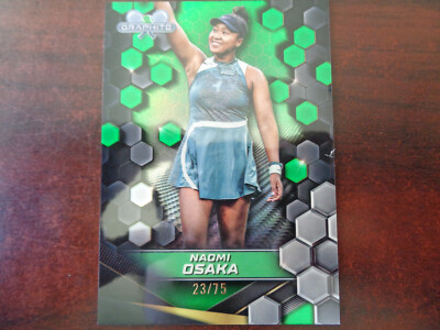 2024 Topps Graphite Naomi Osaka #'ed 23/75 GREEN Refractor