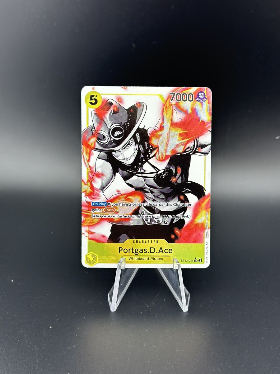 One Piece Three Brothers Portgas D Ace Super Rare Alt Art ST13 011