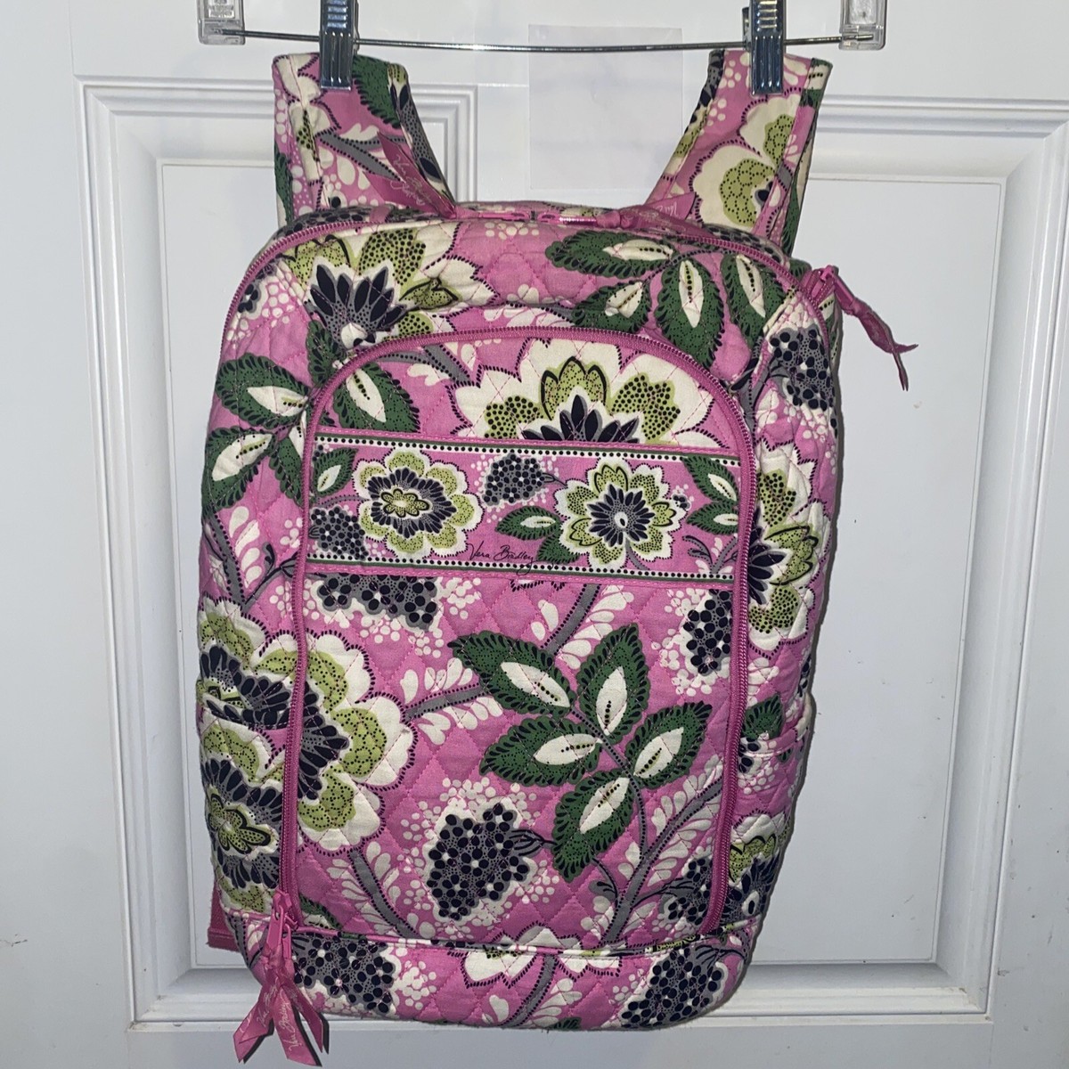 Vera Bradley Backpack Petal Pink Pattern Retired Quilted | eBay