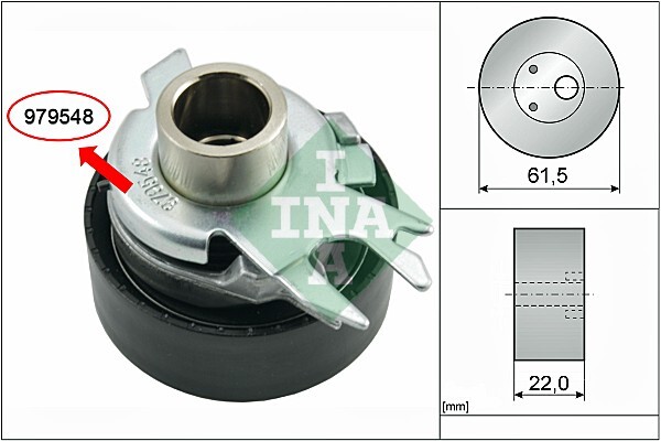 INA 531 0525 30 Spannrolle FüR Zahnriemen FüR Buick (Sgm), Seat, VW-image