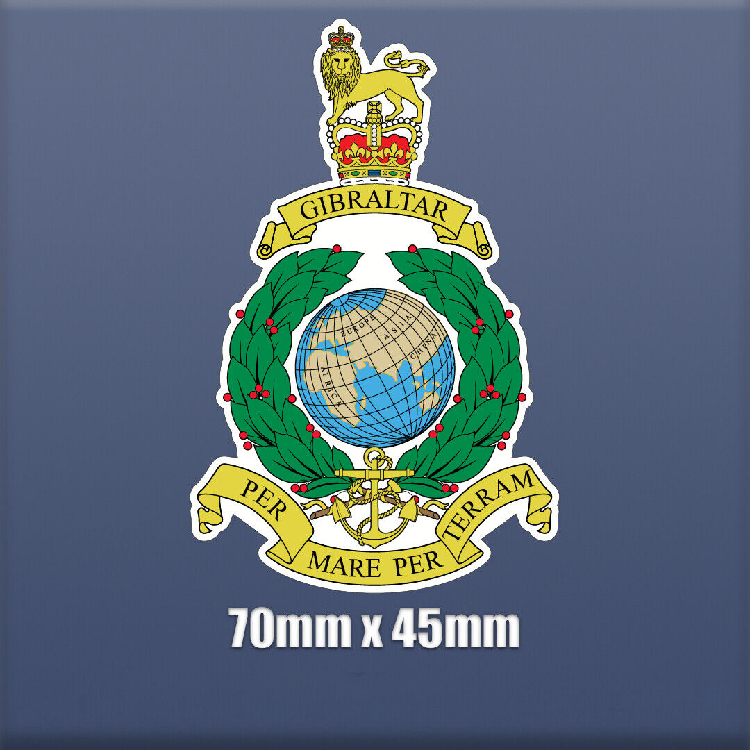 Royal Marines Badge Logo - Self Adhesive Vinyl sticker S232 UK Army, Commando