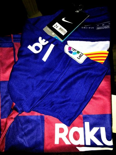 Rakuten Laliga Soccer Jersey Nike FCB Youth Checkered Griezmann 17 - Picture 8 of 8