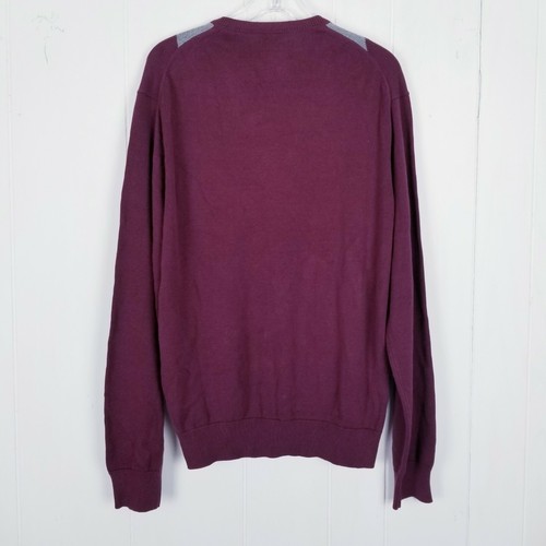 Bass Argyle Sweater Herren Größe M Pulli Langarm V-Ausschnitt - Bild 8 von 11