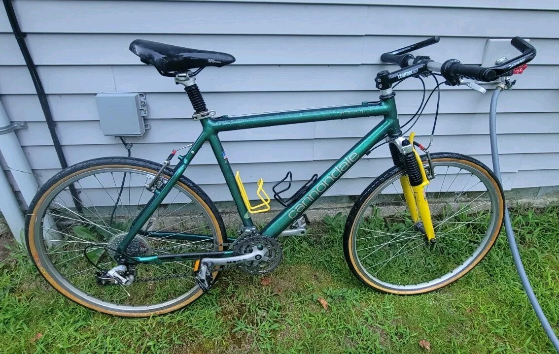 Cannondale M500 90s Retro Mountain Bike Shock Seat Forks Cannondale M500 90s Retro Mountain Bike Shock Seat Forks