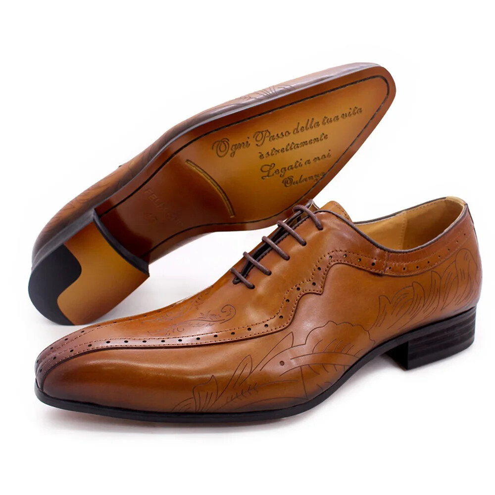 SAOLA Scarpe eleganti Oxford in pelle nera scarpe stringate tuta matrimonio formale uomo calzature