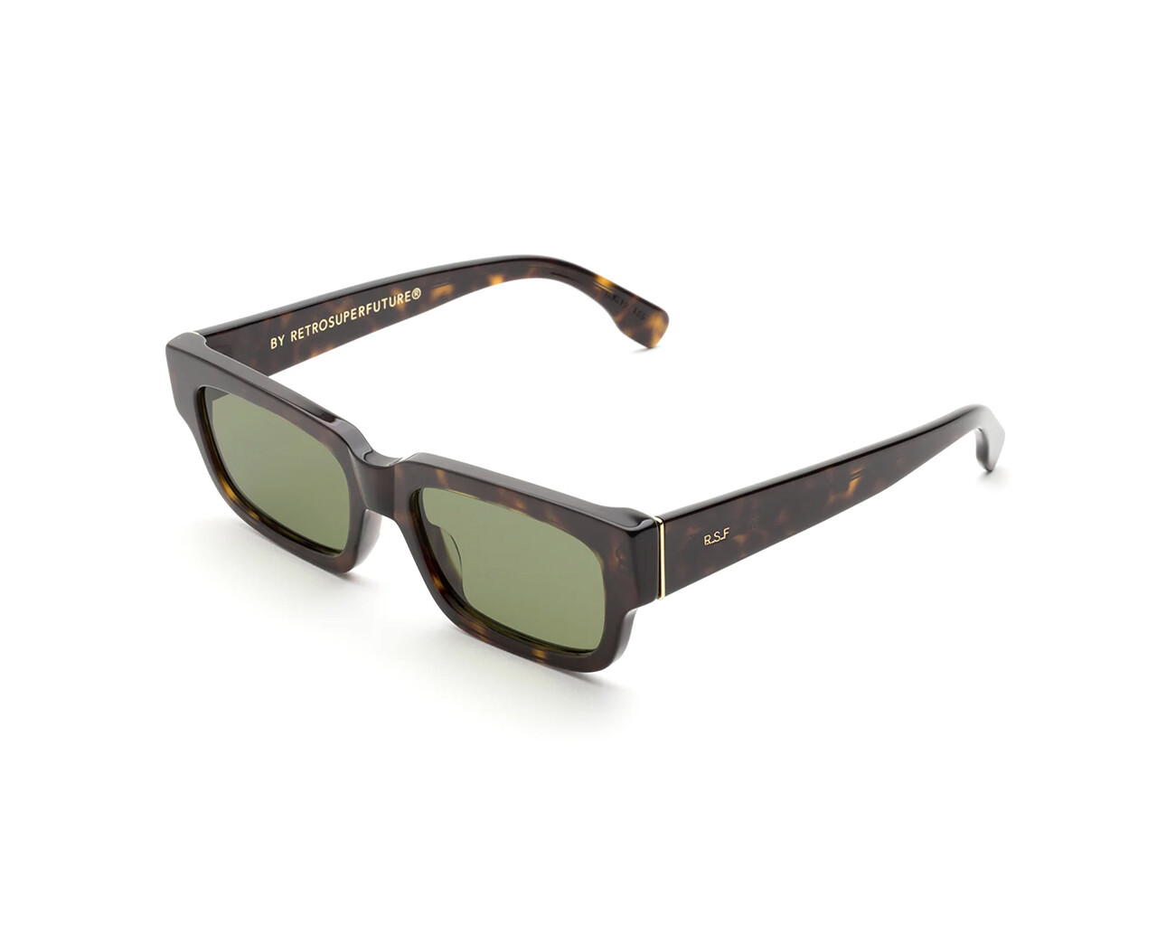 Retrosuperfuture Sunglasses LRV Roma  3627 Green Havana green Man Woman