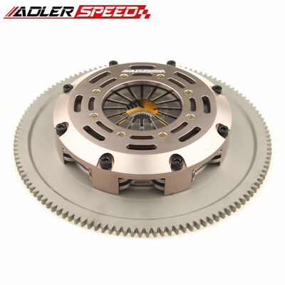 Sprung Clutch Twin Disc & Flywheel For 04-18 Subaru WRX STI EJ25 6Speed Standard