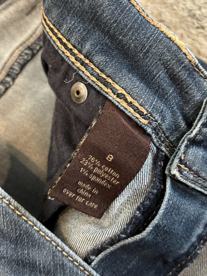 The Limited Jeans Womens 8 Skinny Leg 917 Blue Denim Medium Wash Casual Stretch - Imagem 3 de 4