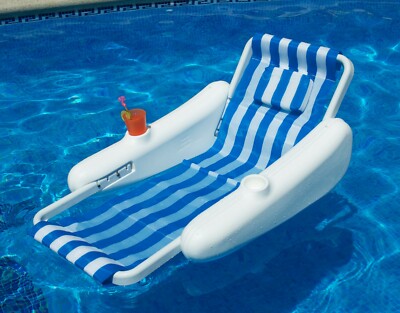 Swimline SunChaser Luxury Swimming Pool Lake Pond Floating Lounger - 10000M