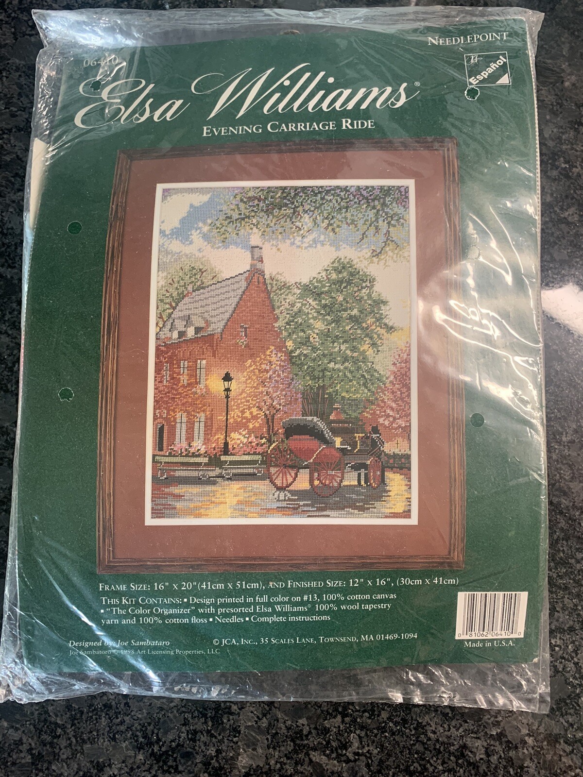 Elsa Williams Evening Carriage Ride Needlepoint Kit 06410 for sale ...