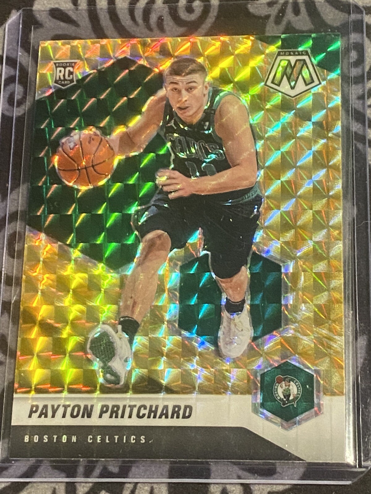 2020-21 Mosaic Payton Pritchard Reactive Yellow Prizm NBA Debut Rookie #269