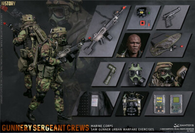 DAMTOYS USMC Urban Warfare Gunnery Sergeant Crews Soldier 1