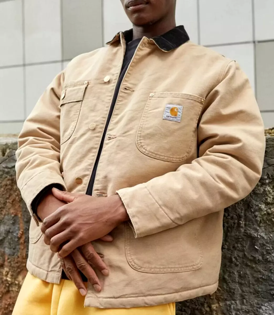 Carhartt WIP OG Chore Coat I027357 Dusty H Brown/Black Aged Canvas