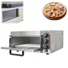 110V 2KW 16" Commercial Electric Single-layer Pizza Oven Kitchen Bread Oven
