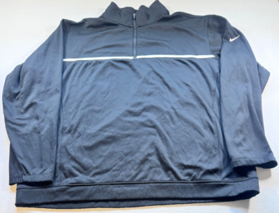 ジャケット・アウター NIKE golf halfzip sweat Nike Golf CLUB - Long sleeved top - black/cargo khaki/light