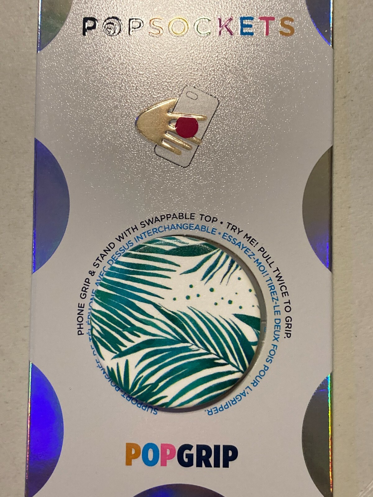 Authentic PREMIUM PopSocket - Majesty Palm Swappable - FREE Car Mount-image