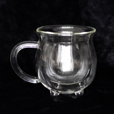 Klar Doppelwandiger Glaskessel Kaffee Tee Becher