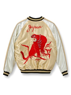 TAILOR TOYO Acetate Souvenir Jacket RED TIGER ×  GOLD DRAGON TT15273-195 JAPAN