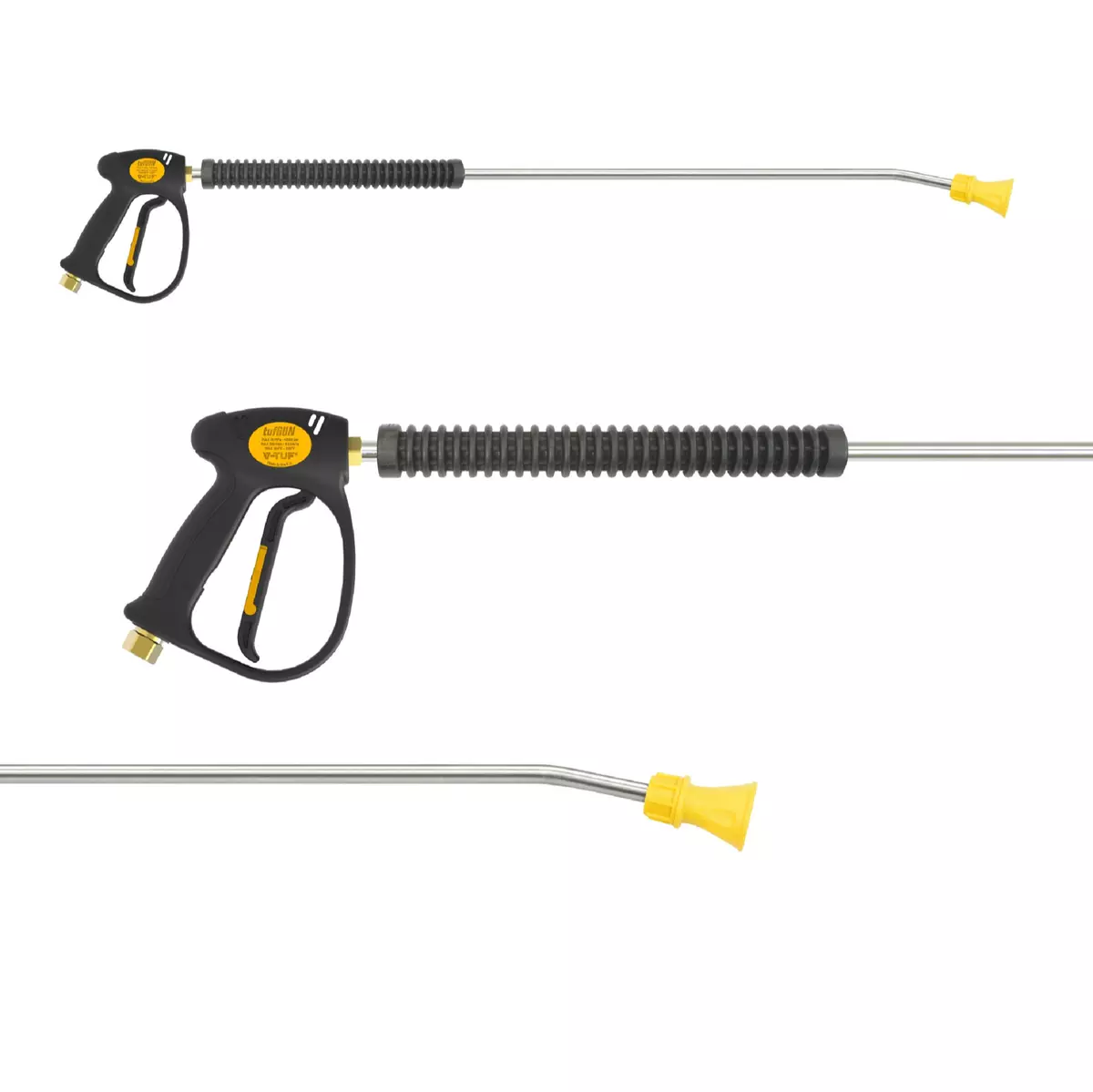 COMMERCIAL PRESSURE WASHER GUN BENT END LANCE HEAVY DUTY JET WASH 3 8BSP QUALITY