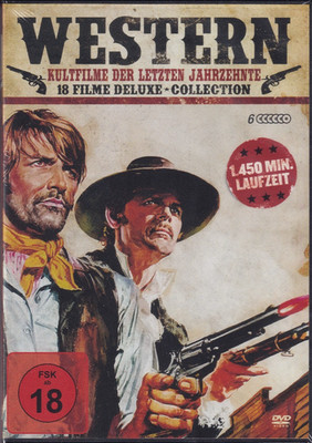 Western DVD Box 18 Filme Deluxe Collection 6 Discs 1457 Min FSK18 Hart NEU X1535
