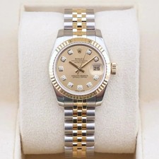 Rolex Datejust 26  179173 Champagne Diamond 26mm Unworn 2014 Complete Set