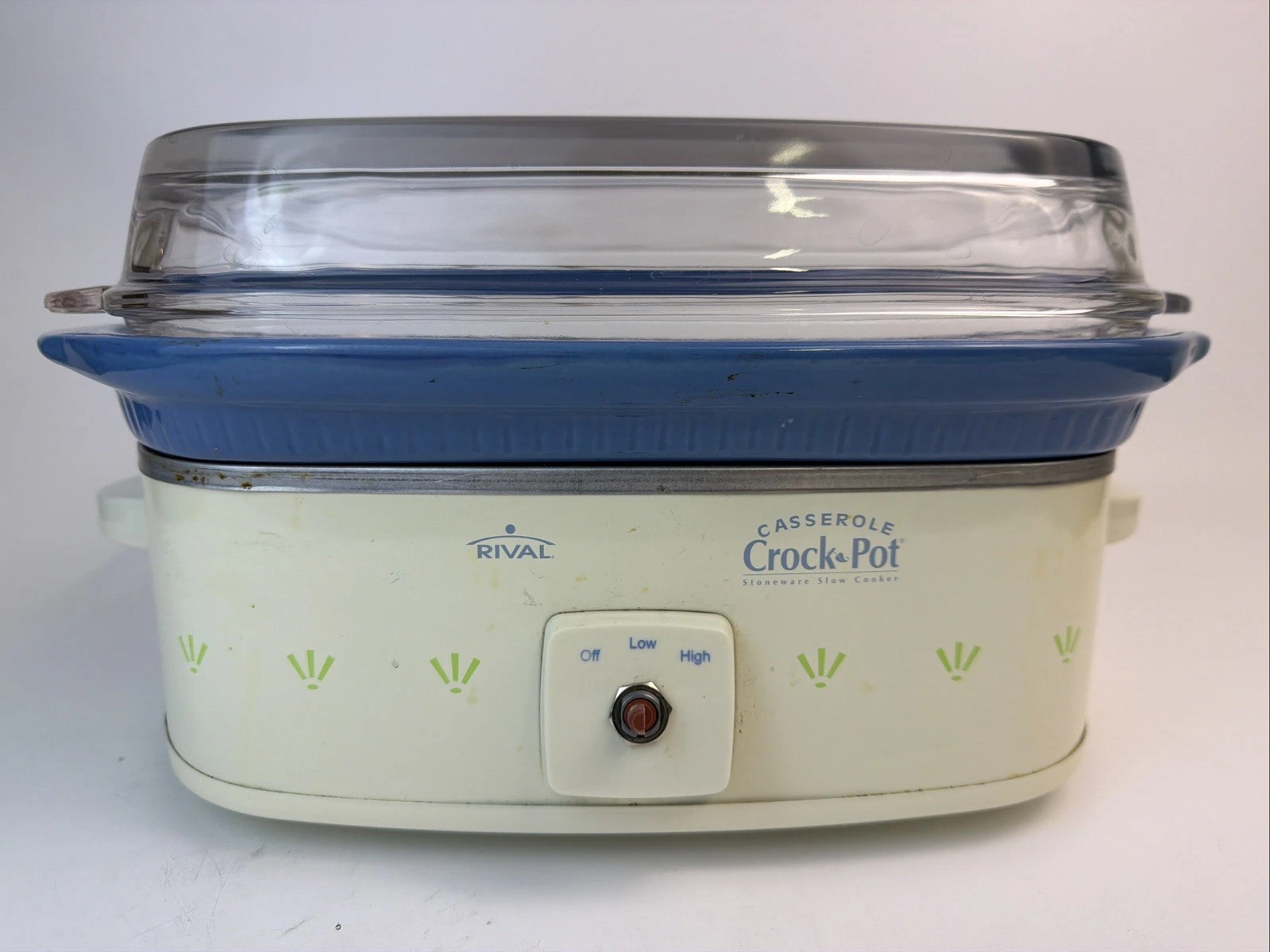 Rival Crock Pot 3050 Slow Cooker Casserole 5qt w Glass Lid Tested RARE