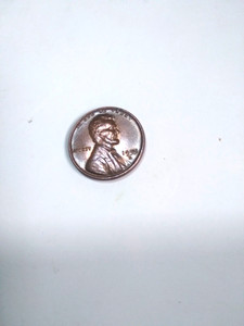1955 D MINT MARK  ''L'' on Liberty edge error uncirculate lincoln cent