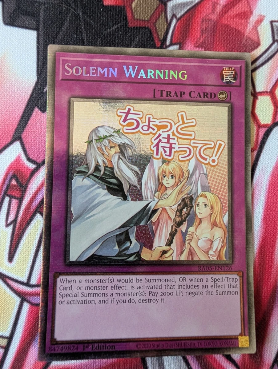 yugioh card solemn warning Gallery:Solemn | Yu-Gi-Oh! Wiki trading and collectible card game (TCG/CCG) Yugioh Solemn Warning | eBay