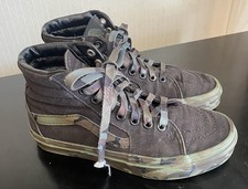 Boys Black Vans Off The Wall Hi-Top Sneakers Athletic Shoes Size Youth 4.5