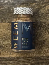 WEEM Hair, Skin Nails Gummies Gluten-Free, Vegan, Cruelty-Free, 60-Count