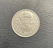 Rare 1893 Victoria silver threepence jubilee head coin. Rare coin 