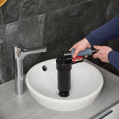 Pistola Sturalavandini Sturatubi Lavandini Water Vasca da Bagno Sgorga Tubi - Foto 3 di 9