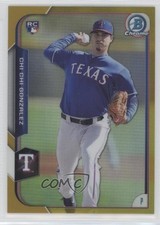 2015 Bowman Chrome Gold Refractor 50/50 Chi Chi Gonzalez #169 0f8