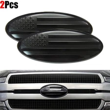 2Pcs 7" For Ford F150/250/350 Accessories Front Grill Tailgate Oval Emblem Badge