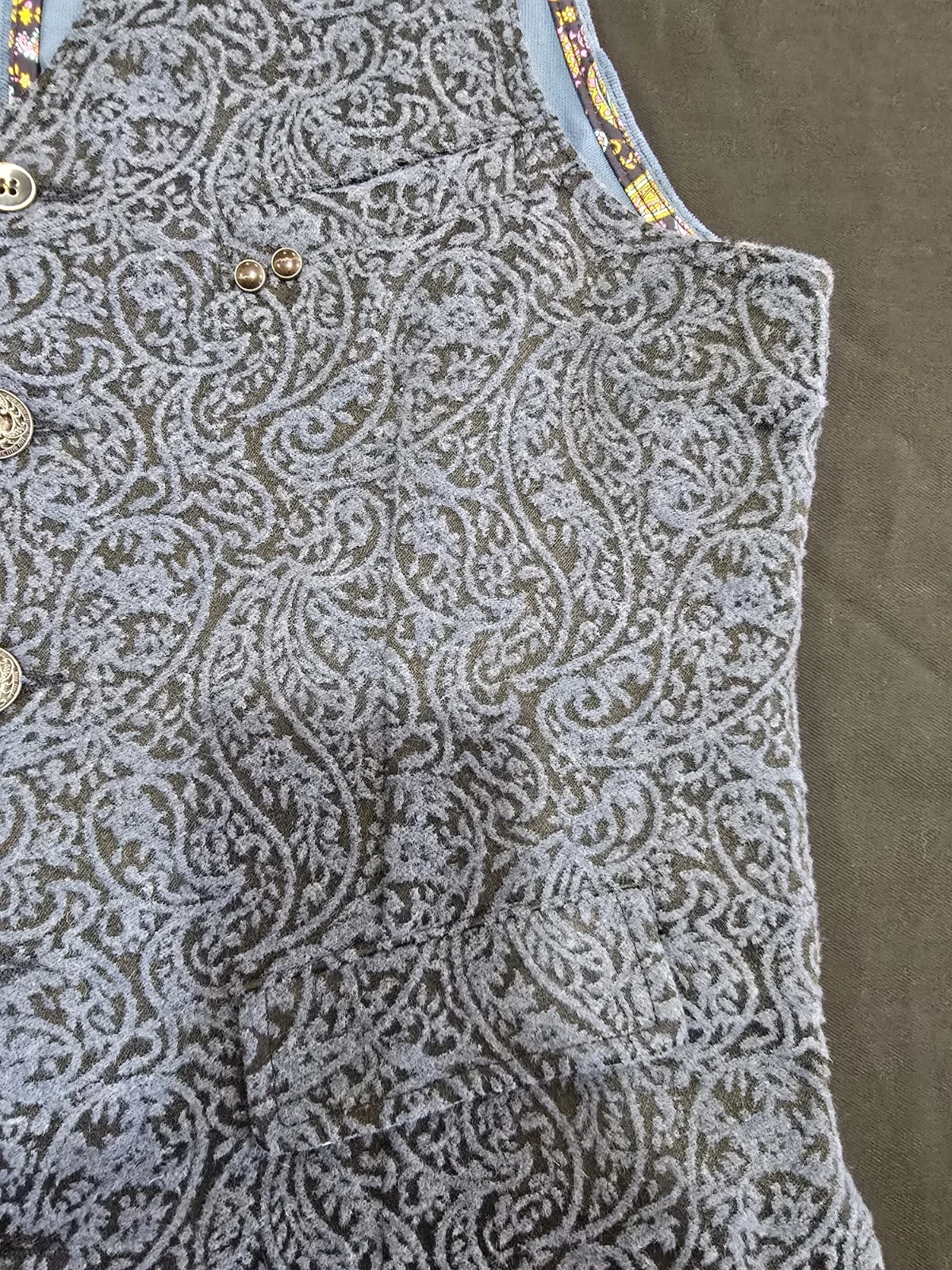Garry's Earth Vest Handcrafted Made In Italy Size M Cod.34 - product detail image 7