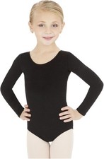 Capezio Girls' Classic Long Sleeve Leotard 6-8, Black