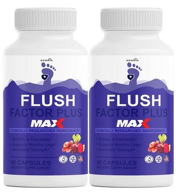 Flush Factor Plus MAX Supplement for Mobility & Gut Support ( 2 PACK)