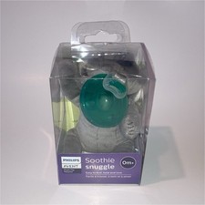Philips AVENT Soothie Snuggle Pacifier Green Gray Silicone Infant Toy