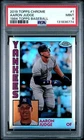 PSA 9 mint 2019 TOPPS CHROME 1984 TOPPS BASEBALL #1 AARON JUDGE Yankees all rise