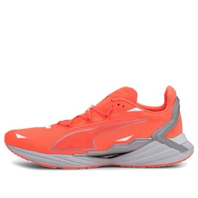 PUMA Deviate Nitro Orange Gray Lace Up Low Top Breathable Athletic Sneakers