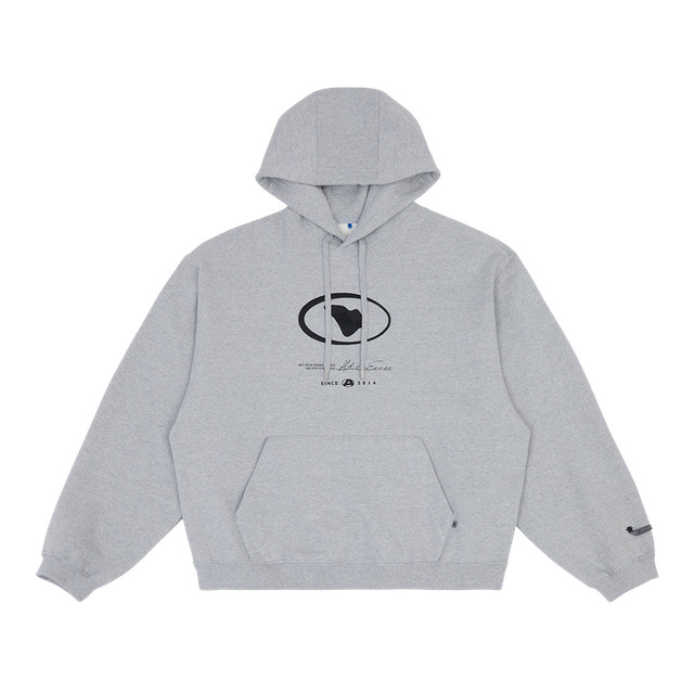 Ader Error Etik Logo Hoodie Grey 23FW Men Casual Streetwear Official