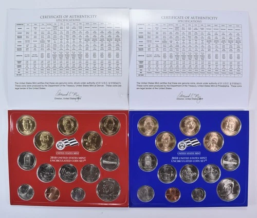 2010 Mint Set with Unc Coins in Original Packaging (28 coins)