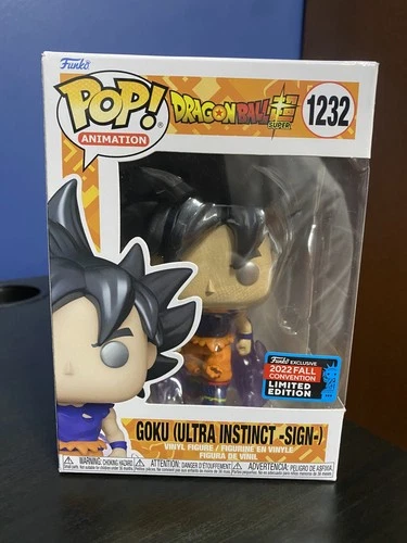 Dragonball Funko Pop! 1232: Goku (Ultra Instinct -Sign-) FALL 2022 NYCC Box Dmg