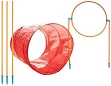 Dog Agility Training Kit Outdoor Zip and Zoom Exercise Equipment