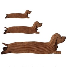 Dachshund Dog Shape Plush Pillow Life-like Stuffed Throw Cushion for Sofa Chair