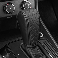 Leather Car Gear Shift Knob Cover, Upgraded Anti-Slip Design Stick Shift Knob...