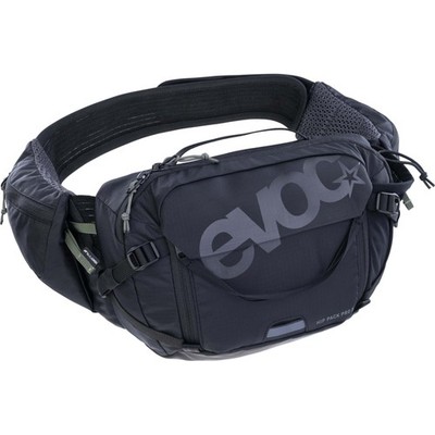 EVOC Hip Pack Pro 3 mit 1,5 l Blase - Schwarz (Ventiflap, Werkzeugtasche)