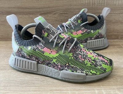 Adidas NMD_R1 PK ''Glitch'' Herren (UK Größe 5,5) Sneaker Primeknit Schuhe (G57939)