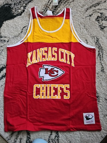 Mitchell & Ness Mens Kansas City Chiefs Tank Top Lg NFL Football New - Picture 1 of 4