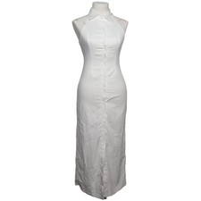 Blusenkleid, Größe: S, Weiß, Einfarbig, Damen #JNP